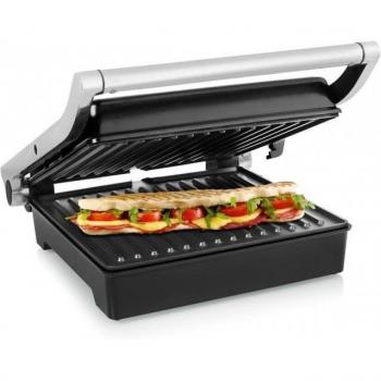 Princess 112508 Grill Eléctrico 2000W Tamaño 299x266mm Acero Inoxidable Tapa Flotante Panini Sandwichera