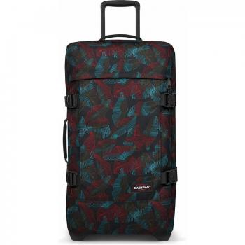 Maleta mediana Eastpak Tranverz M blanda 78L negra pura turquesa burdeos
