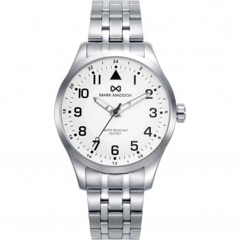 Mark Maddox - Reloj de hombre Mission con caja y brazalete de acero