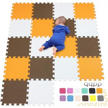 qqpp Alfombra Puzzle para Niños Bebe Infantil - Suelo de Goma EVA Suave. 18 Piezas