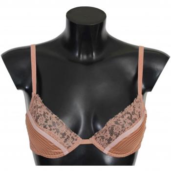 ERMANNO SCERVINO Women Nude Lace Push Up Silk Underwear - IT2 | S