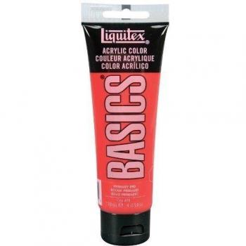 Liquitex Basic Acrylic - Tubo de Pintura Acrílica, 118 ML, Rojo