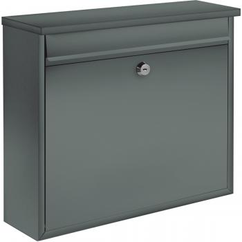 Buzón de correo rectangular gris 31x36x10cm