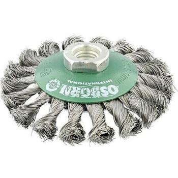 Osborn 0002622331 Cepillo cónico de inox trenzado con tuerca M14 Ø 0.35 mm