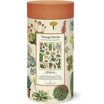 Cavallini & Co. 1000 Piece Cacti & Succulents Vintage Puzzle