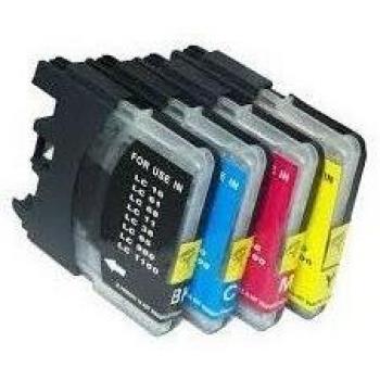 18 ml Brother Compatible LC61C LC980C LC1100C Alta Capacidad