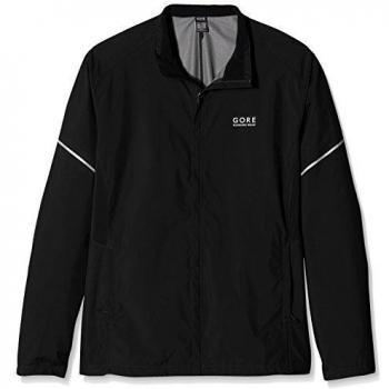 Gore Running Wear Essential Windstopper Active Shell Partial, Chaqueta Para Hombre, Negro, XXXL