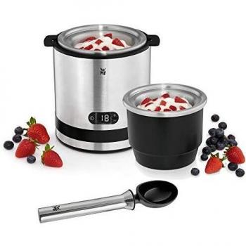 WMF CE 0416450011 Ice Cream Maker 3-in-1, Stainless Steel, Silver, 37.5 x 22 x 37.5 cm