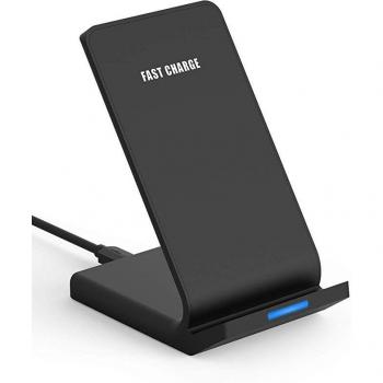 Cargador Inalámbrico Rápido de 10W con Soporte Certificado Qi para Teléfonos Móviles de Alta Potencia