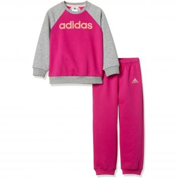 Adidas I Lin FL Pantalón de Chándal, Niños, Rosa/Magenta / Gris