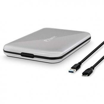 Caja Externa para Disco Duro 2,5 SATA/SSD Fantec ALU-25U3 de Aluminio con USB 3.0 y Diseño Sin Tornillos - Plata