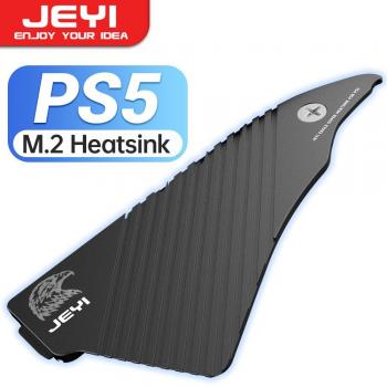 Disipador de Calor JEYI para SSD M.2 NVMe de PS5 con Almohadillas Térmicas de Aluminio Sólido y Área Grande