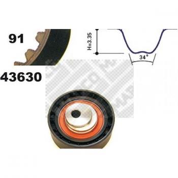 Kit de poleas con correa de distribución MAPCO 23636