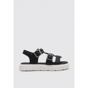 Geox J Sandal Kodette GIR Sandalia Plana Niña Negro 35