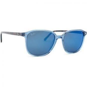 Ray-Ban RB2193 6638O4 Unisex Square Transparent Blue Sunglasses