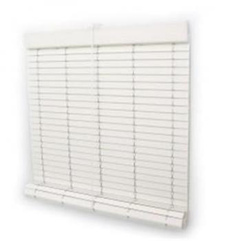 Persiana Enrollable Blanca de PVC 117 x 105 cm