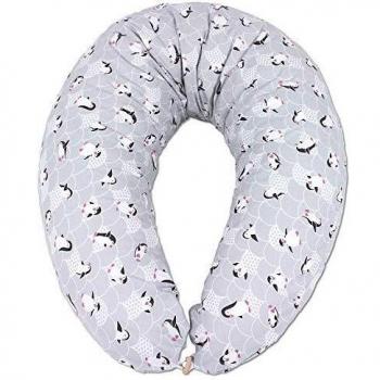 HOBEA-Germany Almohada de Lactancia XXL Almohada de posicionamiento Almohada para Embarazadas Almohada para Dormir de Lado Grande