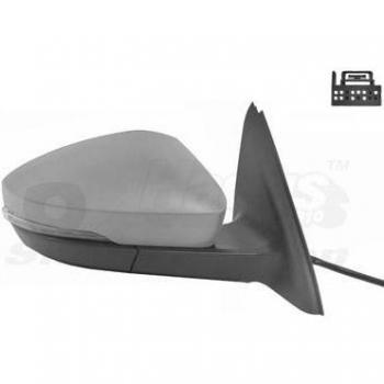 Espejo retrovisor VAN WEZEL 7624808, tipo de producto: espejo retrovisor, características: diseño específico para vehículos, incluye soporte de montaje, acabado en negro, cristal convexo para mayor visibilidad, fácil instalación
