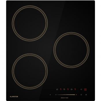 Placa de inducción Klarstein Victoria 45 cm 6600 W 3 zonas control deslizante boost