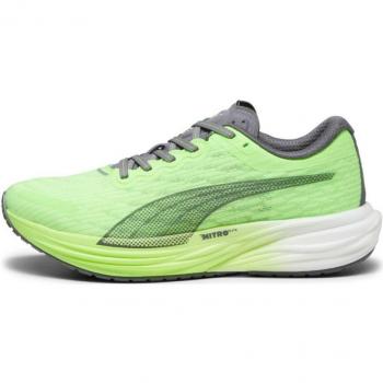 Puma Deviate Nitro 2 Running Shoes for Men, Size 43, Green/Yellow