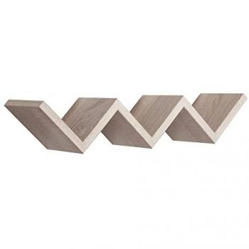 Estante de pared rectangular Saetta en roble Sagerau 56 cm