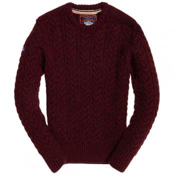Superdry M61003NR Sueteres Hombre Burdeos S