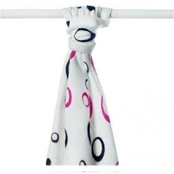 Muselina Bambú Bubles Magenta 90x100 -1und