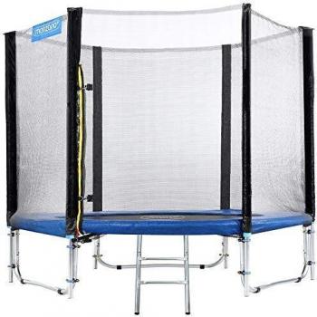 Trampolín de 244 cm con Red de Seguridad, Escalera y Certificación TÜV SÜD
