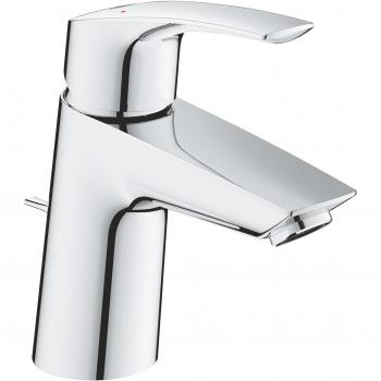 Mezclador Monomando Eurosmart para Lavabo S-Size con Vaciador, Acabado Cromado