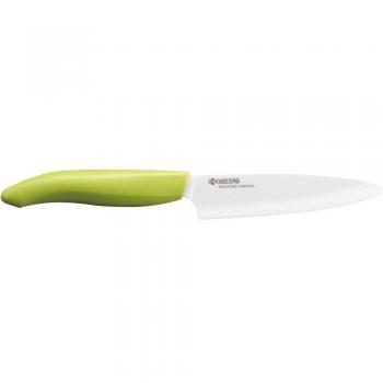 Cuchillo de cerámica universal de 11 cm con mango verde - Kyocera