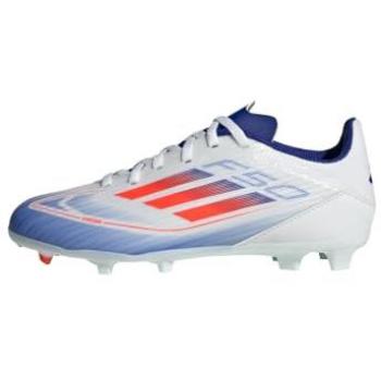 adidas Botas de fútbol F50 League FG/MG para niños FTWR White/Solar Red/Lucid Blue, 21 EU