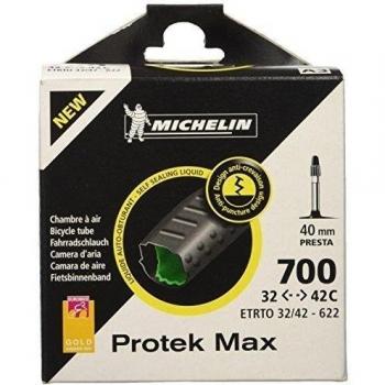 Michelin Protek Max A3 Presta 40mm - Camara de bicicleta, color Negro, ETRTO 32/42 - 622