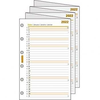 Finocam - Recambio Planificación Anual 2022 Agenda Mensual, de Enero 2022 a Diciembre 2022