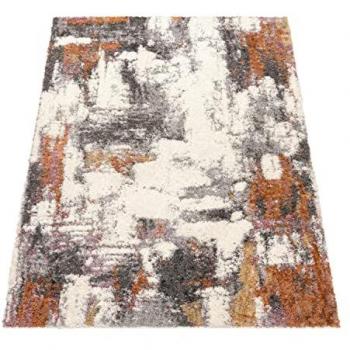 Alfombra Salon De Habitacion Pelo Largo Motivo Abstract 3D Vintage 240x340 cm, Multicolor 2
