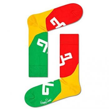 Calcetines Happy Socks Hallal y Harram - Estampados en Blanco, Amarillo y Verde - Talla 41-46