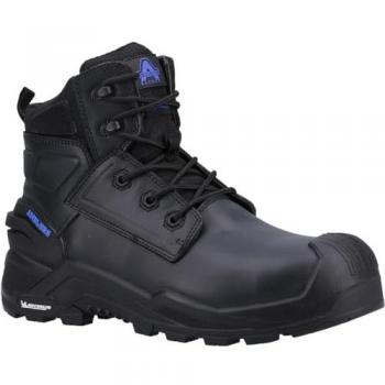 Amblers Safety 980C Waterproof Leather Safety Boots for Men - Black, Size UK 13