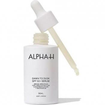 Alpha-H Dawn to Dusk SPF 50+ Serum - Unisex Colorless Sunscreen Serum (50 ml)