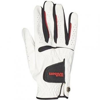 Wilson, Guante de golf para hombre, Talla M, Mano derecha, MRH, Blanco, Feel Plus, WGJA00065M