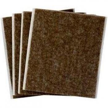 Inofix 2763B36 - Fieltro Adhesivo 100X85 Marron Bl 4 P