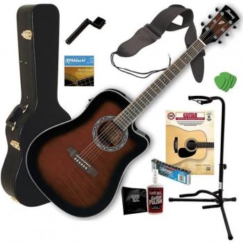 Ibanez PF28ECEDVS Acoustic-Electric Guitar (Dark Violin Burst)