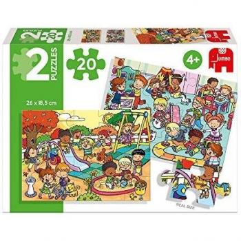 Diset - Parque, 2 Puzzles de 20 Piezas