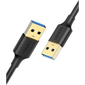 UGREEN Cable USB 3.0, Cable USB Tipo A Macho a Macho, Cable USB Doble 5 Gbps para Ordenador, Portátil, TV box, HDD, Disco Duro Externo, Base de Ventilación, Hub USB, Raspberry Pi, Torre PC