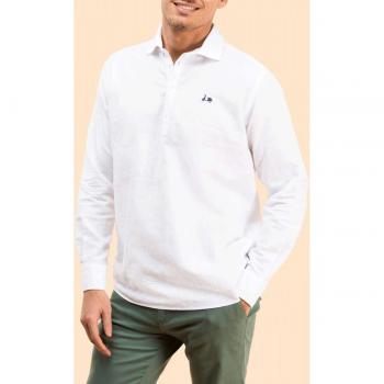Scotta 1985 - Camisa polera lisa color blanco