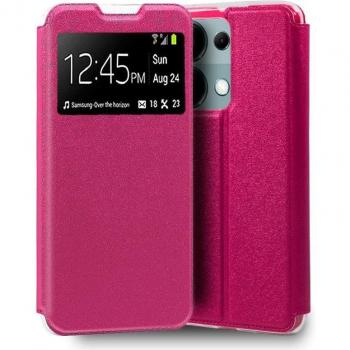 Funda Flip Cover Liso Rosa para Xiaomi Redmi Note 13 Pro