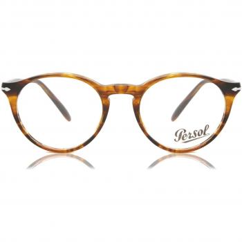 Persol PO3092V 9066 Armazones para Hombre Marrones con lentes recetados de 48 mm