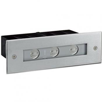 Luz de Suelo Empotrable LED Line I, 5.5W, 3000K, Plateada, IP67