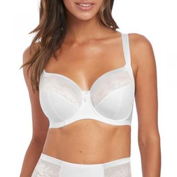 Fantasie Illusion Side Support Full Coverage Underwire Bra - White, Size 42D