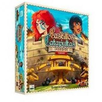 Castillos y Catapultas Asedio: Juego de Mesa de Habilidad con Expansión