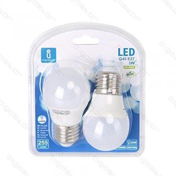Bombilla led 3w 6400k 255lm e27 a5 g45 2pcs
