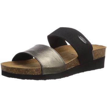 Giesswein Viterbo - zuecos de piel mujer, color marrón, talla 41